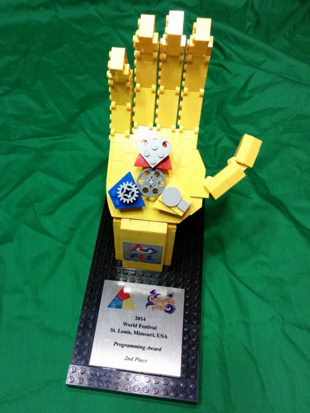 Team wins trophy at FLL World Championship Republic of Pi